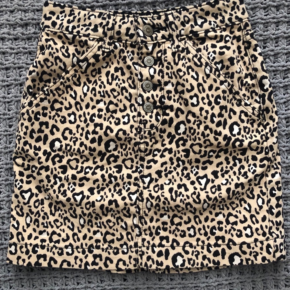 Cheetah print skirt